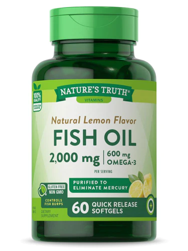 Nature's Truth Omega 3 Lemon Flavor 2000 mg 60 Softgels