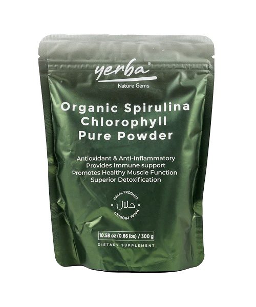 Yerba Organic Spirulina Chlorophyll Powder 300 G